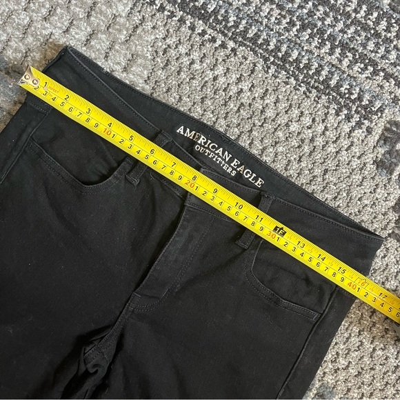 🦅 American Eagle ‘Super Super Stretch’ Jeggings in Black, Size US 8 Long - Picture 2 of 12